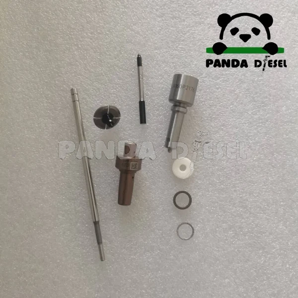 Kit de reparación y revisión de inyector common rail CRI2 0445110616 0445110617 0445110480 con boquilla dlla160p2176 y válvula de control f00vc01503 para BMW