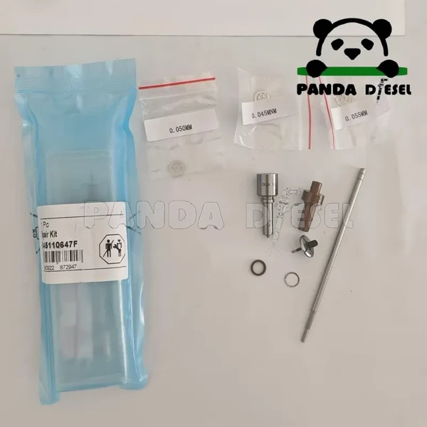 Kit de reparación y revisión de inyector CR 0445110647 para 0445110646 0445110368 0445110369 VW Amarok 2.0 Caddy Golf 03l130277j 0986435167 boquilla dlla162p2160 válvula de control f00vc01502