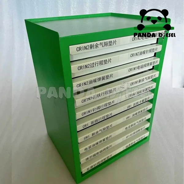Caja de almacenamiento para banco de trabajo, para calzos de riel común diésel y piezas de inyector, China.