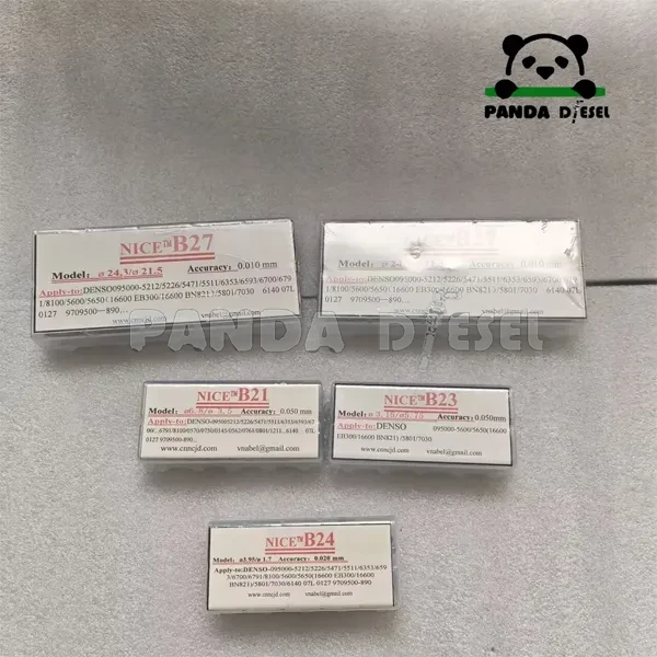 Kit de calzas common rail de 400 piezas para inyectores Denso.