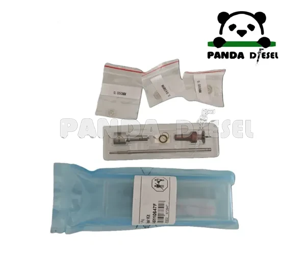 Kit de reparación y reconstrucción para inyector CR 0445110647, compatible con 0445110646, 0445110368, 0445110369, VW Amarok 2.0, Caddy, Golf 03L130277J, 0986435167, Boquilla DLLA162P2160, Válvula de control F00VC01502