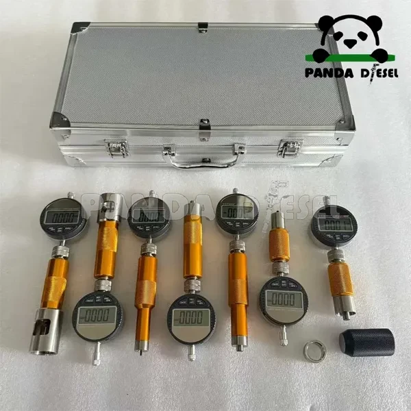 Juego completo de herramientas de reparación para medición de carrera de inyectores diésel common rail CR016C