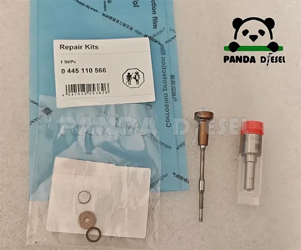 Kits de inyectores Common Rail para 0445110566 con boquilla DLLA156P2401 y válvula F00VC01372