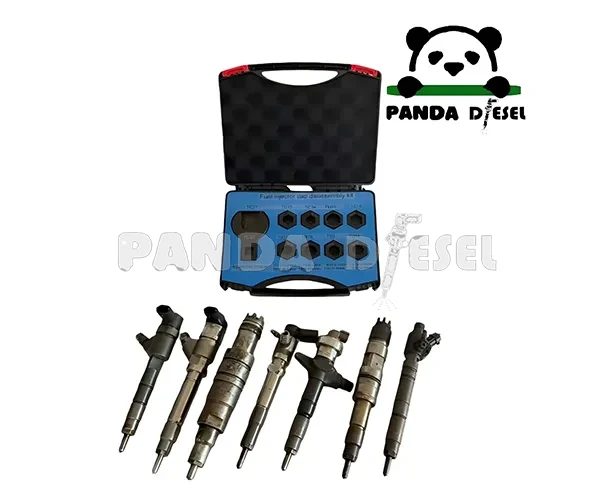 Kit de herramientas de desmontaje de tuerca de boquilla de inyector CR073F CR