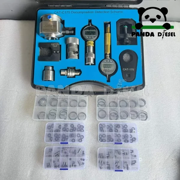 ct057 cat c175 inyector de combustible 20r 5566 20r 5567 443 9454 449 9544 kit de herramientas de reparación con calzas de fábrica