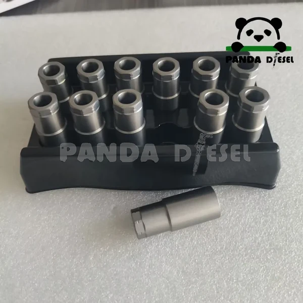 Tuerca de boquilla de inyector piezoeléctrico Common Rail Bosch para inyector diésel 0445117084, tamaño 18.9x46.9xM17x0.75, original de fábrica.