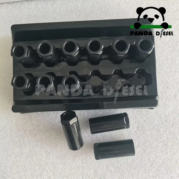 Tuerca de boquilla de inyector diésel Delphi 17 para inyector de combustible common rail ejbr04501d, tamaño 16.9x41xm15.2x0.5, al por mayor