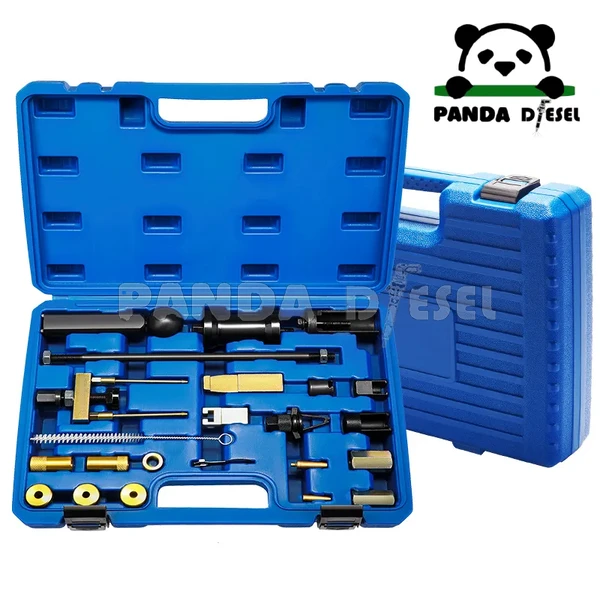 kit de herramientas de reparación de inyectores de gasolina, diésel y combustible dual de alta calidad para VW Audi, juego de herramientas de desmontaje y martillo extractor de fábrica