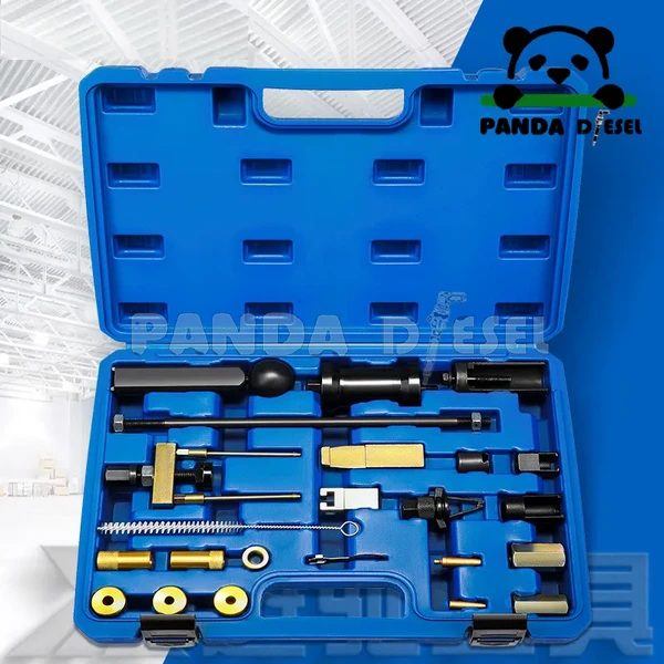 Kit de herramientas de reparación de alta calidad para desmontaje de inyectores de combustible dual (gasolina y diésel) VW Audi, con martillo extractor