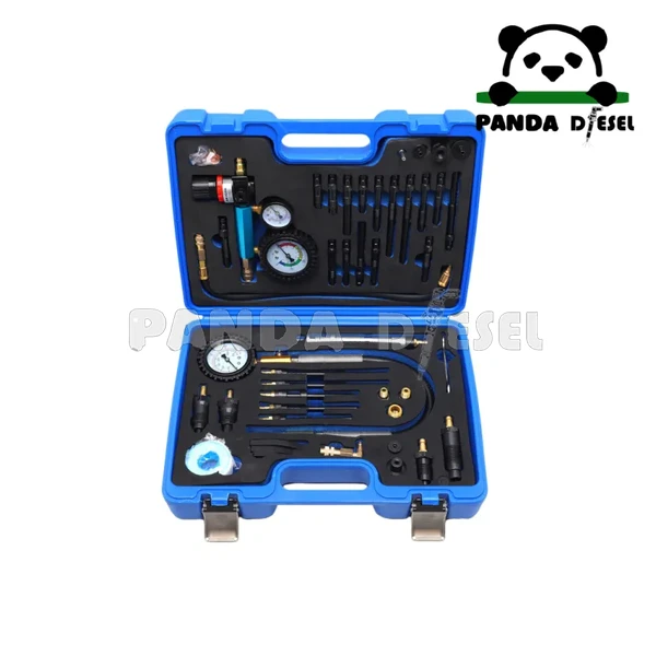 Kit de 46 piezas de herramientas para prueba de compresión y fuga de motor diésel