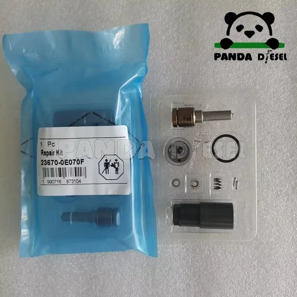 Kit de reparación para inyector de combustible Common Rail Denso 23670-0e070 con boquilla G4S60 y placa de válvula de orificio G4 para Toyota Hilux Revo, Innova, J08E, 2KD-FTV, 2GD, 2.5D, Fortuner.