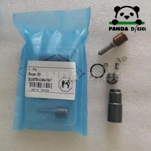 kit de reparación de inyector de combustible common rail denso 23670-0e070 con boquilla g4s60 y placa de válvula de orificio g4 para toyota hilux revo innova j08e 2kd-ftv 2gd 2.5d fortuner fabricante